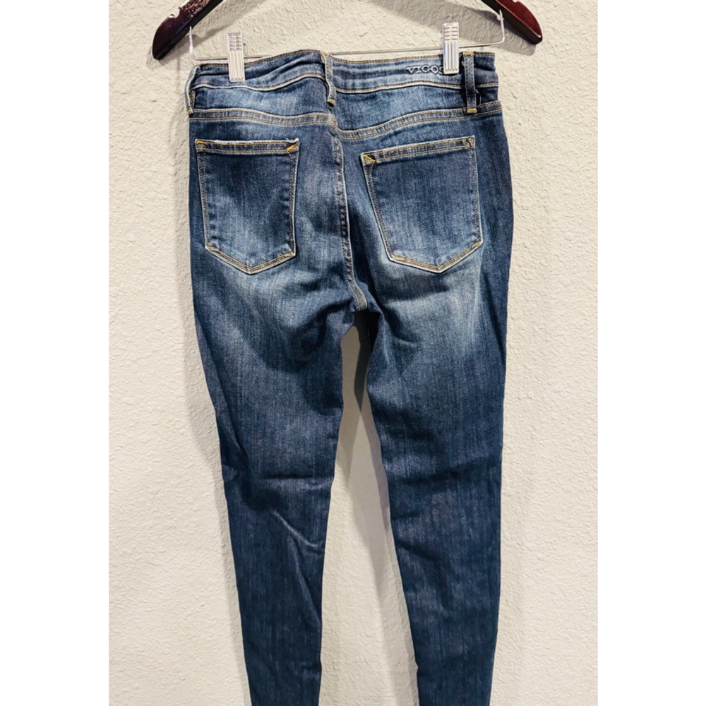 Vigoss Women's Distressed SkinnyJeans, Size 27, Blue - Picture 7 of 9